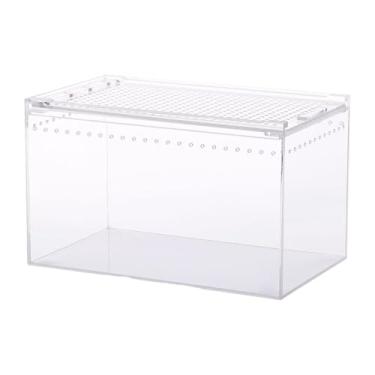 Imagem de ShengQuanHao Terrário de Répteis, Habitat Animal, Incubadora, Transparente, Recinto, Gaiola, Caixa de Alimentação de Répteis para Lagartos, Sapos