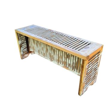 Imagem de Banco De Jardim Em Madeira De Demolição – 100x30x45cm