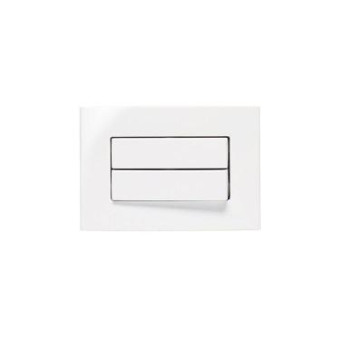 Imagem de Placa para Móveis 65x45 com Interruptor Duplo Simples MarGirius Sleek 10A Branca