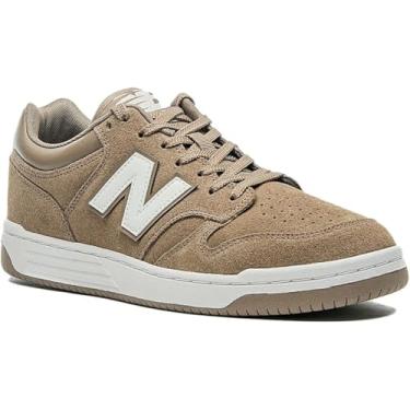 Imagem de Tênis Masculino New Balance 480L Camurça Marrom Claro - 43