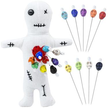 Imagem de Kit de bonecas Voodoo Waybas Revenge Spells com 9 pinos de caveira bra