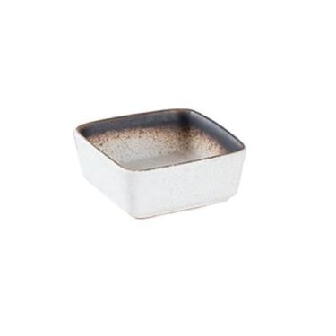 Imagem de Prato de tempero redondo de cerâmica para churrasco, prato quadrado pequeno e simples para uso doméstico japonês [gergelim]