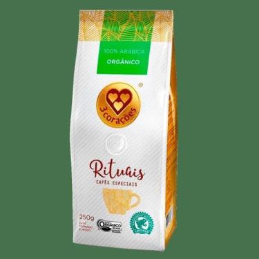 Imagem de Café Torrado e Moído Orgânico Rituais 250g 3 Corações