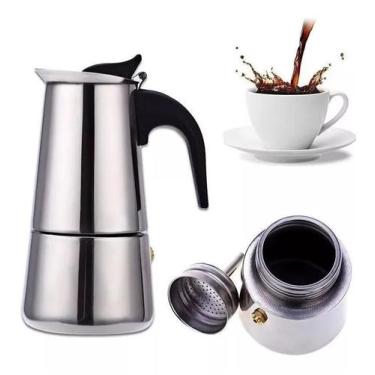 Imagem de Cafeteira Italiana Expresso 200Ml Em Inox Para 4 Xícaras - Albema