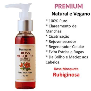 Imagem de Óleo de Rosa Mosqueta Premium Rubiginosa 60ml  100% Puro e Natural  Hi