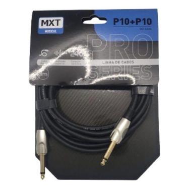 Imagem de Cabo P10 Mono Blindado Profissional Banhado Ouro Mxt 3mts