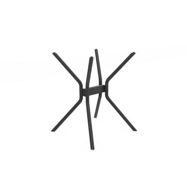 Imagem de Base de Mesa p/ Cozinha Loire M072 AÇO s/Tampo Preto Fosco - Kappesberg