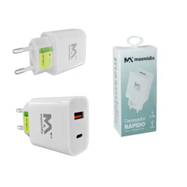 Imagem de Carregador Universal Turbo Fonte Duas Entradas Micro E Usb-C
