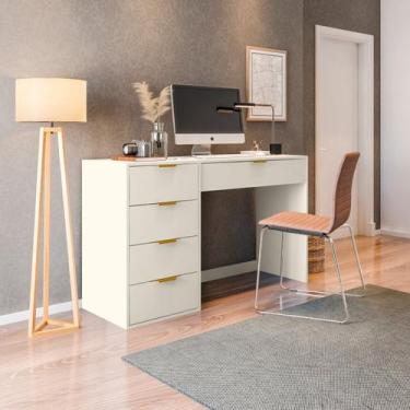 Imagem de Mesa Escrivaninha com 5 Gavetas e Porta Objetos Vita Yescasa