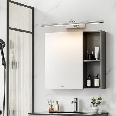 Imagem de Luz de espelho LED Arandelas de parede de banheiro com cabeça de lâmpada giratória de 270° Arandela Lâmpada de parede moderna Metal à prova d'água Iluminação de parede Banheiro Penteadeira Interior