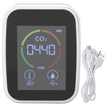 Imagem de Monitor de CO2, sensor TVOC de baixo consumo para casa (branco)