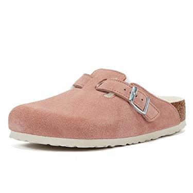 Imagem de Birkenstock Palmilha macia feminina Arizona SFB Blu Oil LTR N, Argila rosa, 36