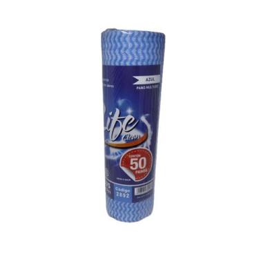 Imagem de Pano Bobina 28x25m Azul Life Clean com 50 panos