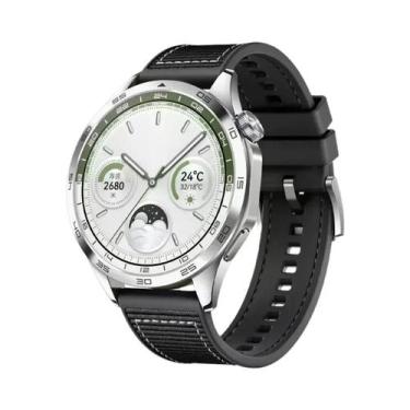 Imagem de Pulseira De Silicone Trançada De 22mm Para HUAWEI WATCH GT4 46mm, Aces