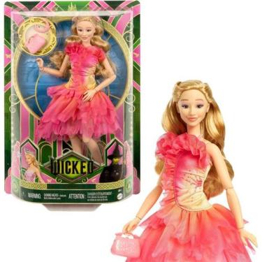 Imagem de Boneca Glinda Com Cabelo Loiro E Roupa De Baile Wicked Hxt63 - Mattel HXT63