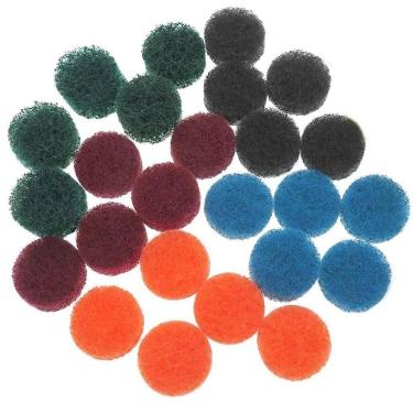 Imagem de Kit 25 Esponjas De Lixa 25Mm Base Aderente Micro Retíficas