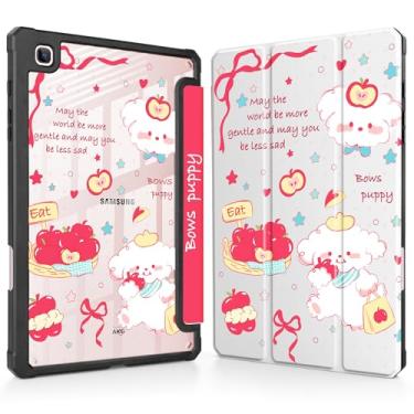 Imagem de Mektron Capa para Samsung Galaxy Tab S6 Lite 10,4 polegadas 2024/2022/2020 com suporte para caneta S, visualização em vários ângulos com capa à prova de choque, capa transparente + suporte de três