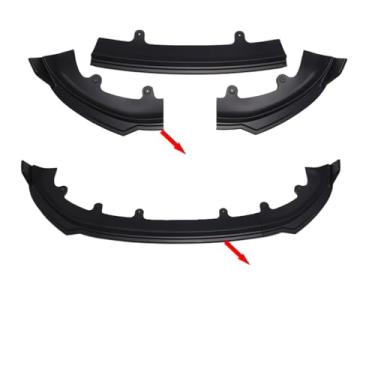 Imagem de Kit de pá frontal para para-choque dianteiro compatível com Tesla Model Y Juniper 2025+ Sedan Body Spoiler Splitter Kit Acessórios(Carbon Look)
