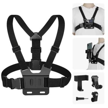 Imagem de Suporte Peito Peitoral Celular Camera Ajustavel Gopro Video