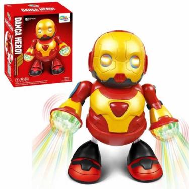 Imagem de Robô Dançarino Herói Infantil com Luzes Som e Movimento Brinquedo Infa