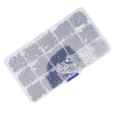 Imagem de Domary Conjunto de Parafusos RC, Parafusos de Aço Inoxidável Kit de Sortimento para Axial 1/8 1/10 Carros RC