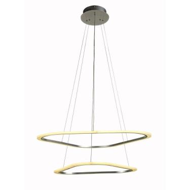 Imagem de Pendente LED 1X66W 3000K 3960Lm Nuvola Bella Iluminação Prata