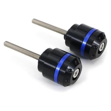 Imagem de BYYINGSUS Tampões de tampa de extremidade de barra compatíveis com CBR1100XX VFR800 VFR1200F VTR1000 RC51 CB1000R CB300R CB125R CB650F NC750S (estilo A azul)