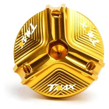 Imagem de Tampa de enchimento de óleo de motor de motocicleta CNC compatível com Tech MAX TMAX 560 TMAX 530 T-MAX 500 T MAX 530 SX DX (dourado)