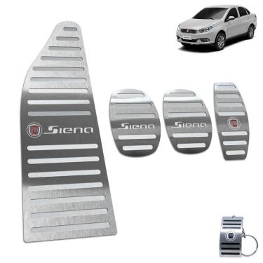 Imagem de Descanso Pedaleira Fiat Siena 2013 A 2016 Em Inox Prata