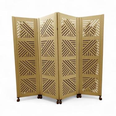 Imagem de Biombo Dubai 4 Divisórias c/ 8 Rodinhas - JL RIBEIRO