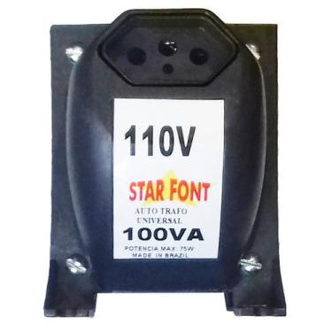 Imagem de Auto Transformador Bivolt 110V 220V 100VA (75W) - Starfont