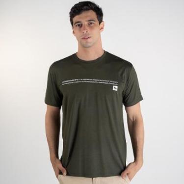 Imagem de Camiseta Acostamento Modal Concept Verde Militar-Masculino