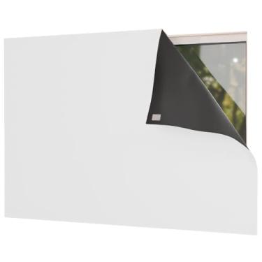 Imagem de Cortina Painel Blackout com Fixador 100% Blackout (Branco, 1,40 m x 1,40m)