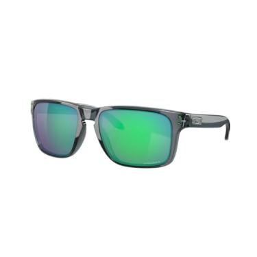 Imagem de Oakley Óculos de sol quadrados Holbrook XL OO9147 | Pacote com kit de limpeza e bolsa de microfibra adicional, Preto cristal/Prizm Jade
