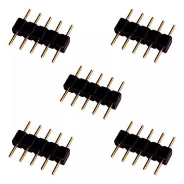 Imagem de Kit 5 Peças Conector Emenda Fita Led Rgbw 5050 3528 5 Pinos