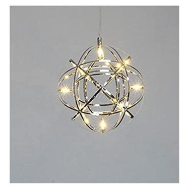 Imagem de Luminária Retro, Lustre Lustre Moderno - Estilo Spark Ball Lamp Quarto Sala de Estar Iluminação Loja de Roupas Escada Luz Decorativa
