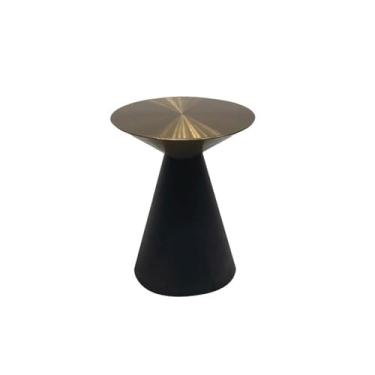 Imagem de Mesa auxiliar auxiliar de sofá, mesa lateral redonda de metal, mesa de canto, mesa de centro pequena com uma forma única para casa, sala de jantar ou sala de estar mesa de centro (pequeno)