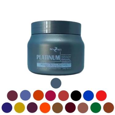 Imagem de Mascara Matizadora Mairibél Profissional 250g Escolha Cor (Platinum)