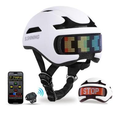 Imagem de Capacete de bicicleta inteligente Asteron LED Display Mountain Helmet 