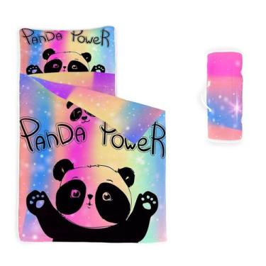 Imagem de Saco de dormir Nap Mat Datura home Panda com travesseiro removível