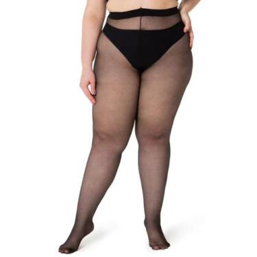 Imagem de Meia Calça fio 15 Plus Size Trifil, Preto, EG