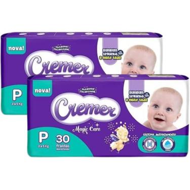 Imagem de Fralda Cremer Magic Care Jumbinho - Kit com 2 pacotes - Tam P - 60 Uni