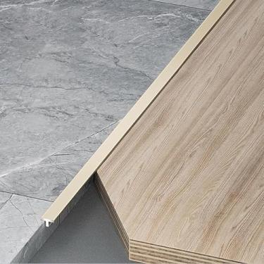 Imagem de Perfil De Transição De Alumínio Anodizado, Trilho De Compensação Plano Para Azulejos & Laminados - 3 Peças, Tiras De Extremidade De 100cm Para Acabamento De Piso E Tra, Milchkaffee, Breite: 4mm