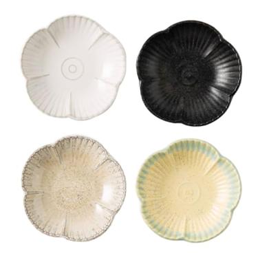 Imagem de Prato de jantar de cerâmica leve prato de sobremesa pratos reutilizáveis placas de micro-ondas e lava-louças para cozinha 12,5 cm/4,9 pol