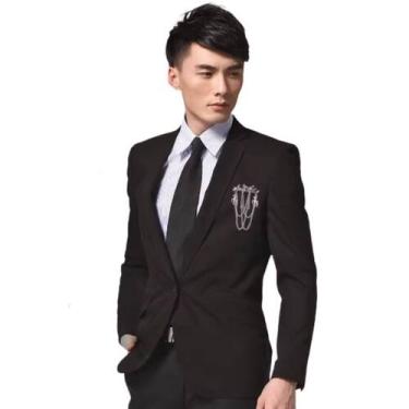 Imagem de Broches Alfinete Enfeite Masculino Terno Noivo Padrinhos - anjo da mam