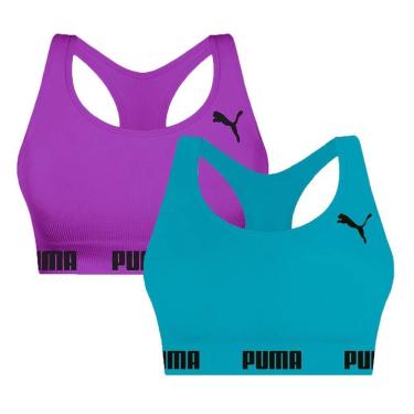Imagem de Kit 2 Tops Puma Nadador Sem Costura Feminino