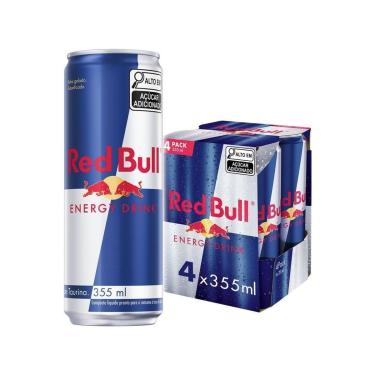 Imagem de Bebida Energética Red Bull Energy Drink 355ml 4 Unidades-Unissex