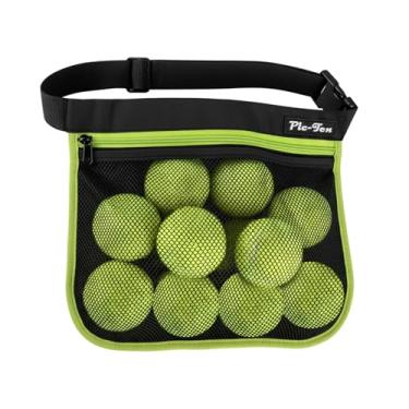 Imagem de Bolsa de cintura ajustável para pickleball e bola de tênis – bolsa de malha para homens, mulheres e adolescentes – Comporta 8-10 tênis ou pickleball para ciclismo, golfe