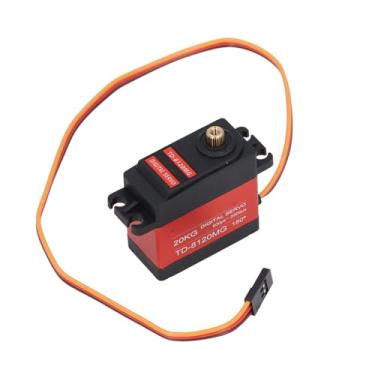 Imagem de aqxreight TD 8120MG Digital Servo Large Torsion 20KG Servo Com Braço de Metal para Braço de robô Veículo e Barco RC Apresenta Precisão e Baixa para P Digital Servo20KG ServoServo Com Metal