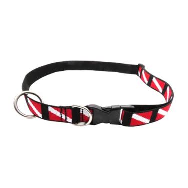 Imagem de Generic Cinto de mergulho para pendurar e transportar equipamentos de mergulho circunferência da cintura ajustável 60 cm-108 cm fácil de usar alça de, Vermelho